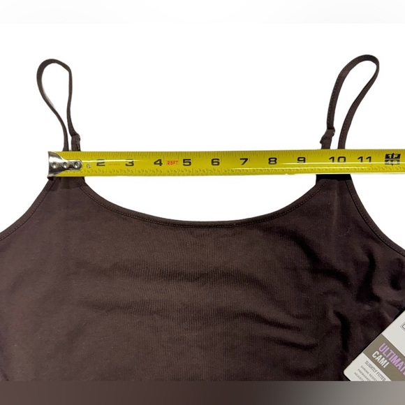 2 pack XL size Merona NWT tank tops. One brown, one white, adjustable straps. - Picture 5 of 11